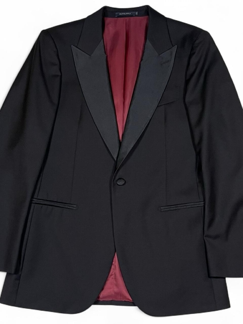 SuitSupply Vitale Barberis Canonico ITALY Wool/Silk Lazio Tuxedo Jacket 36R Slim